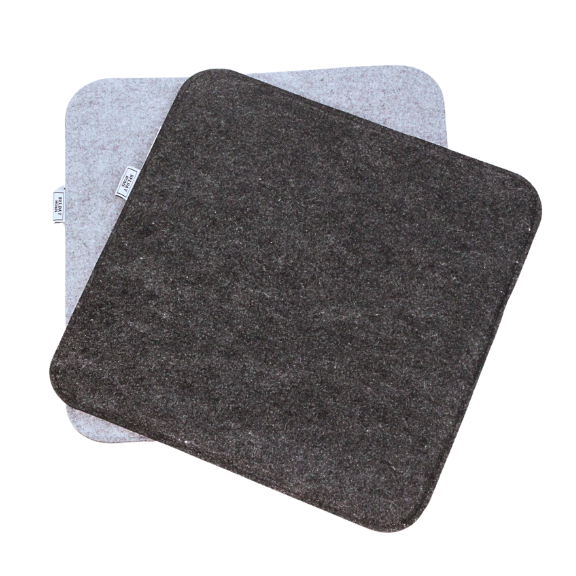 Filz Sitzkissen 35cm eckig 2 Stück