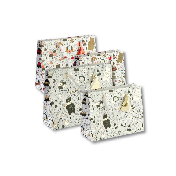 Geschenktasche mit einem Henkel vorne für Weihnachten