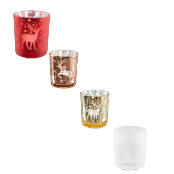 4 unterschiedliche Teelichter