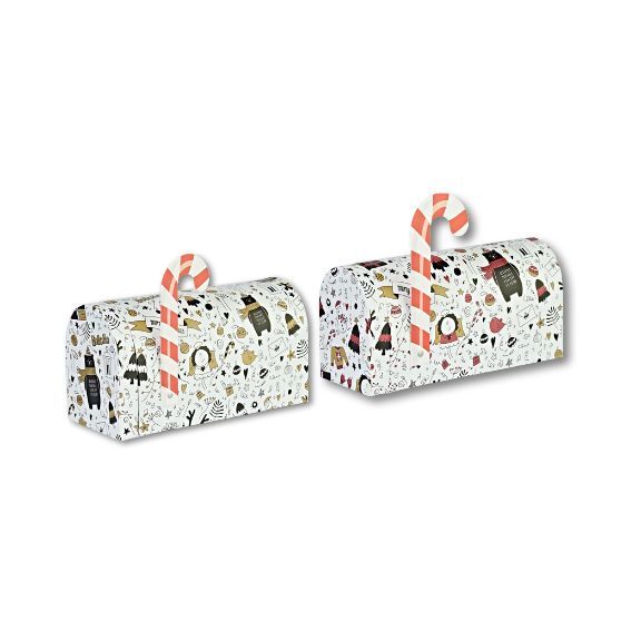 Weihnachtlich originelle Geschenkbox-Briefkästen von Simone Abelmann