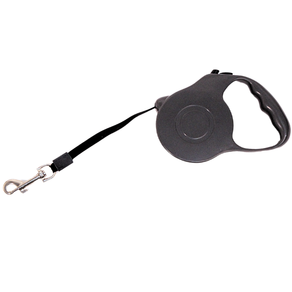 Schwarze Leine für Hunde