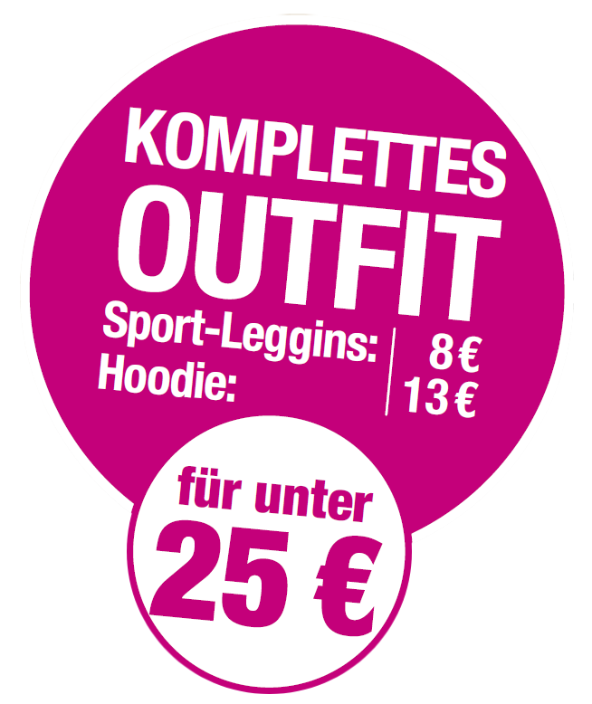Komplettes outfit sportleggings unter 25 Euro