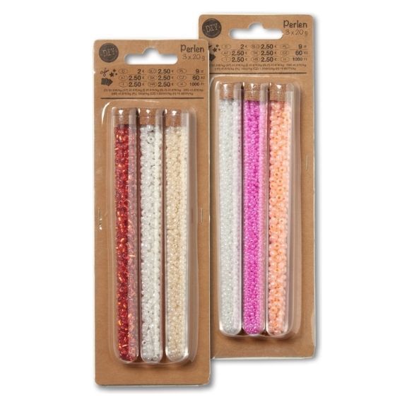 Bastelperlen in verschiedenen Farben 