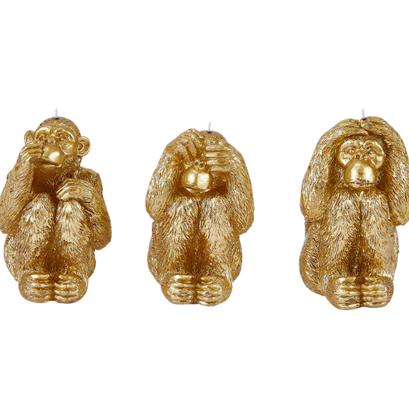 Affenkerzen Wohnzimmer Deko