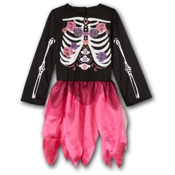 Blumenskelett Kostüm Kinder