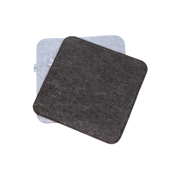 2 Filz Sitzkissen 35cm eckig
