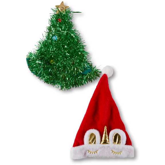 Tannenbaum- und Weihnachtsmuetze