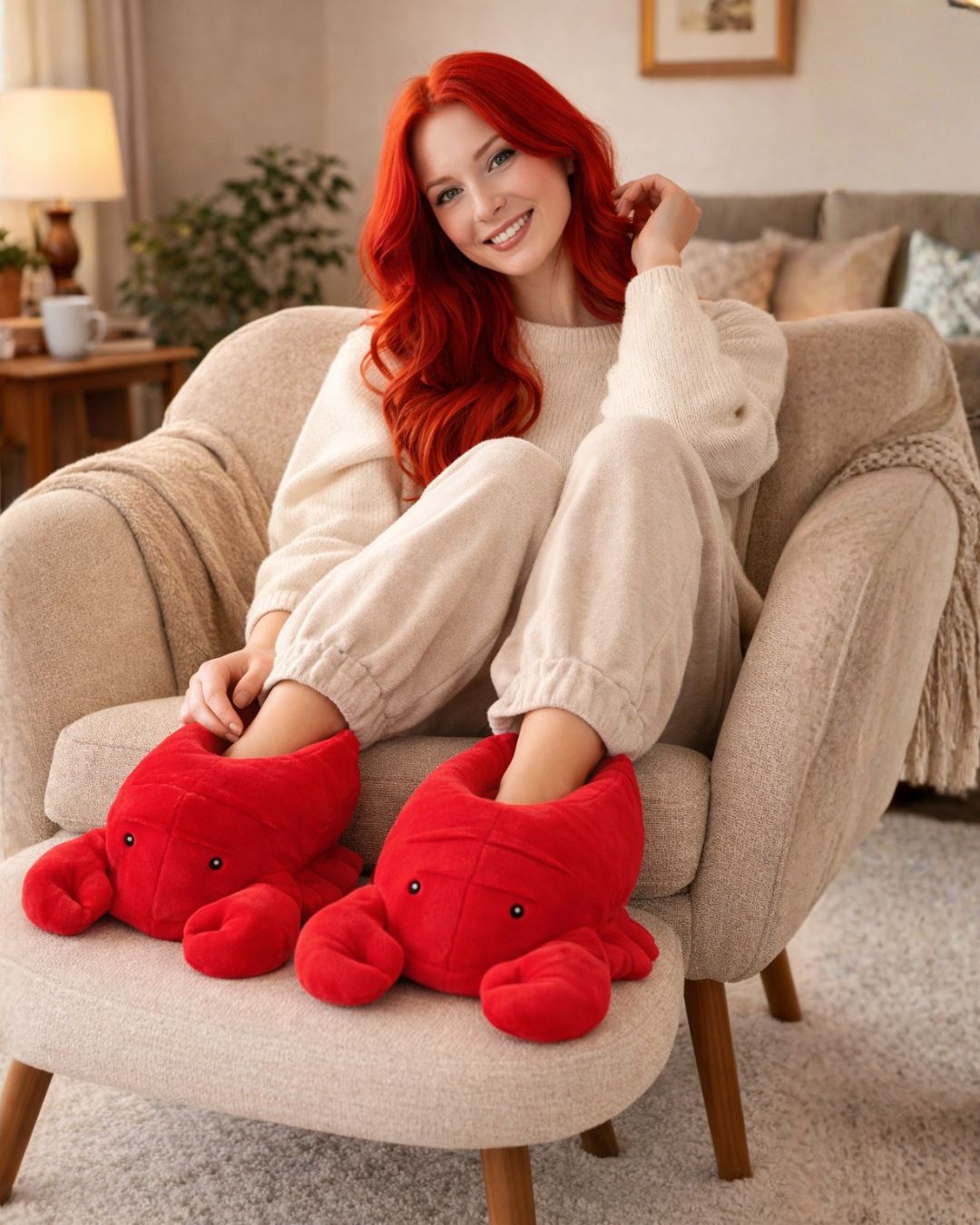 🦞❤️ Flauschiger Hingucker! ❤️🦞 Unsere Hummer Pantoffel bringen Spaß und Wärme in dein Zuhause.&hellip;