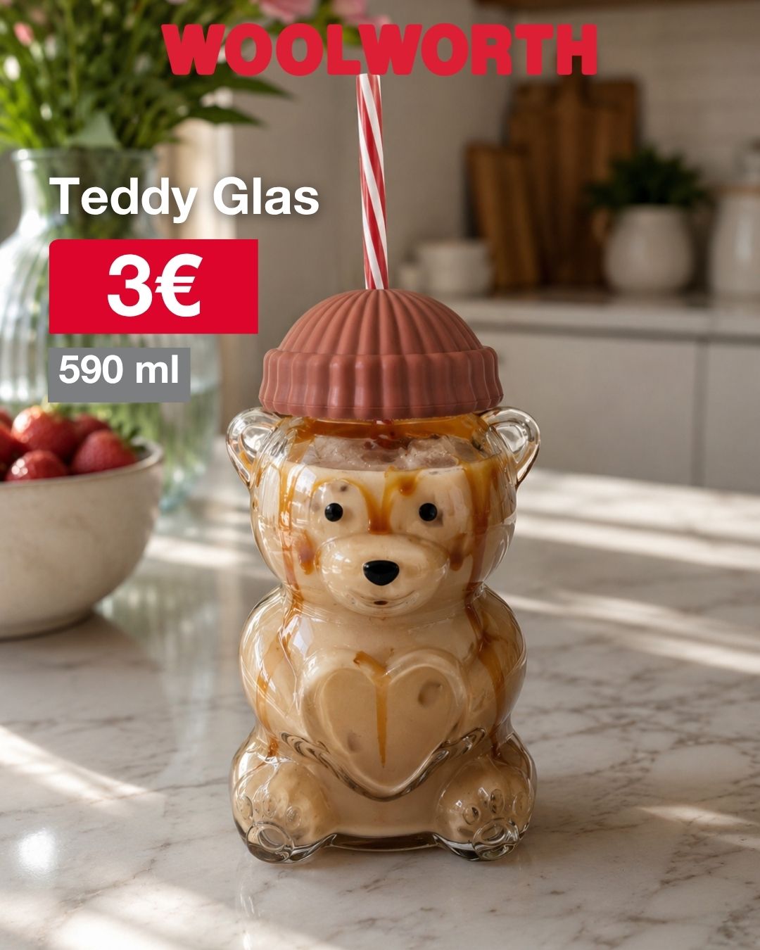 🧸🥤 Süßer trinken macht mehr Spaß! 🥤🧸 Dieses Teddy-Glas sorgt nicht nur für Erfrischung, sondern&hellip;